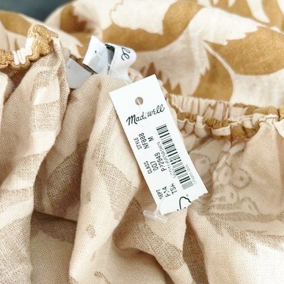 NEW Madewell Linen-Blend Cami Midi Dress in Tropicale Floral NWT M Flowy Pockets - Picture 11 of 13